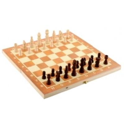 Шахматы деревянные желтая 24х24 (3см фиг) KZ-002S